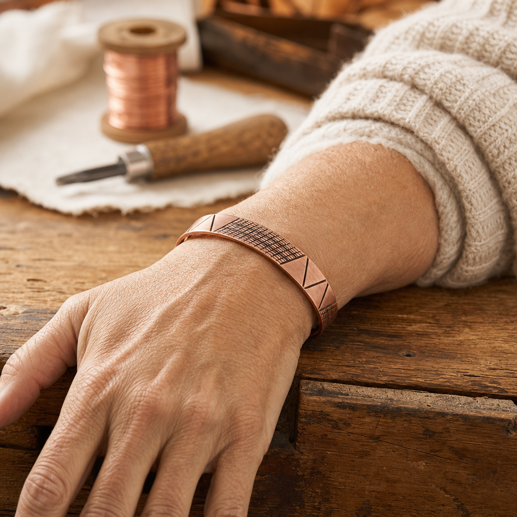 Pulsera de Cobre Cresta